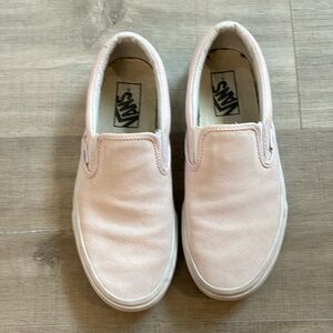 Light Pink Suede Vans